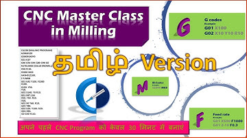 தமிழில் 45 நிமிடங்களில் CNC Programming கற்றுக்கொள்வோம்| CNC-Learning | Rajeev Sreedharan