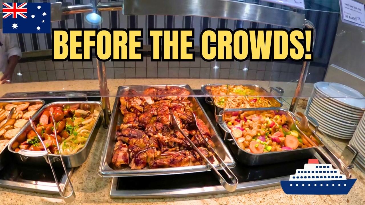 FIRST LOOK: Carnival Adventure Welcome Buffet Before the Crowds! 🛳️🥩