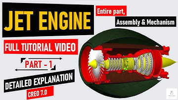 "Jet Engine" in Creo (PART-1). Unpacking the Hype Around Jet engine modelling. Full Tutorial Video.