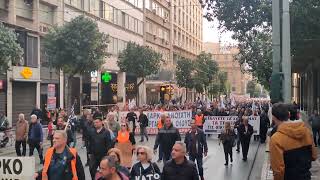 «Κάτω τα χέρια από τη ΛΑΡΚΟ» - Πλήθος κόσμου στο συλλαλητήριο