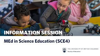 MEd in Science Education Info Session - January 25, 2024
