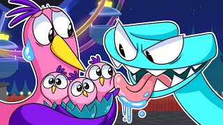 CYAN Vs. OPILA BIRD?! RAINBOW FRIENDS Vs. GARTEN of BANBAN Animation