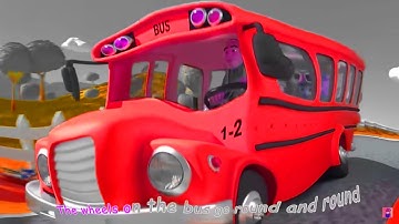 🚌 Wheels On The Bus Remix 🎶 (3-Minute Loop)  Fun Nursery Rhyme Beats & Sound Variations @CrocoRhymes