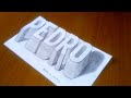 Escrevendo PEDRO com letras 3D - Writing PEDRO with letters 3D - Escribiendo PEDRO con letras 3D