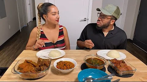 Wifey tries 𝐍𝐈𝐆𝐄𝐑𝐈𝐀𝐍 𝐏𝐎𝐔𝐍𝐃𝐄𝐃 𝐘𝐀𝐌 for the FIRST time!