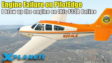 X-Plane 11 - Engine Failure on PilotEdge Online ATC!