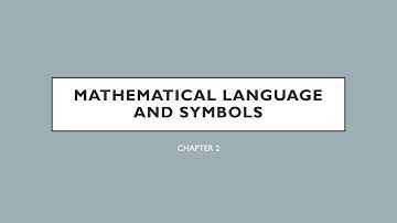 CHAPTER 2 Mathematical Language and Symbols| MATHEMATICS IN THE MODERN WORLD