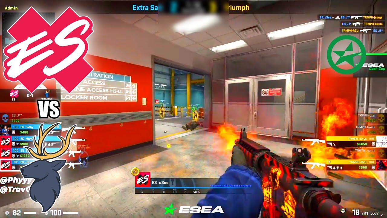 Extra Salt vs Triumph - ESEA Summer 2021 Cash Cup 6 North America | CSGO HIGHLIGHTS