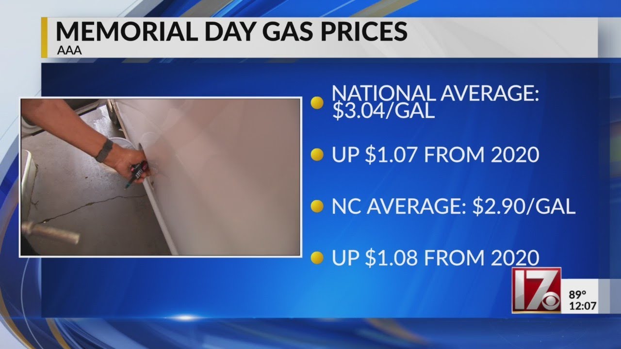 AAA Memorial Day gas prices 2021 YouTube