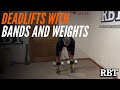 Band-Dumbbell Contrast Stiff Leg Deadlift 