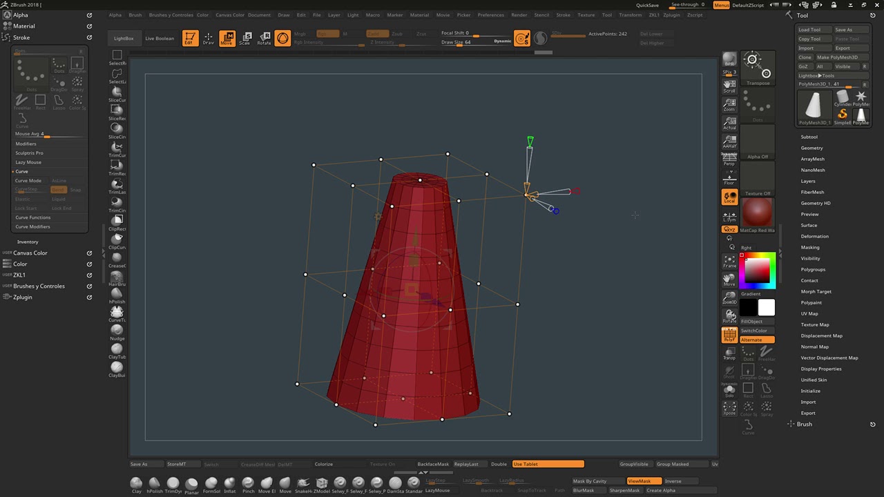 Taper tool in zbrush how to turn on symmetry painting in zbrush