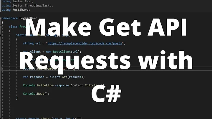 How to Easily Make Get Requests in C# Using RestSharp! - C# Tutorial