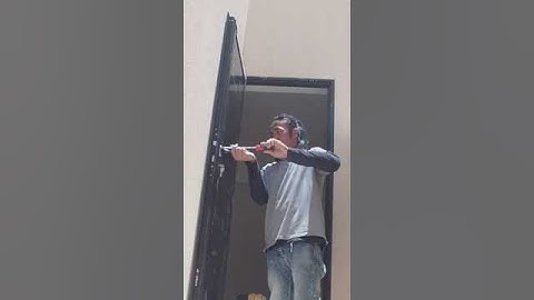 CASEMENT DOOR HANDLE INSTALL