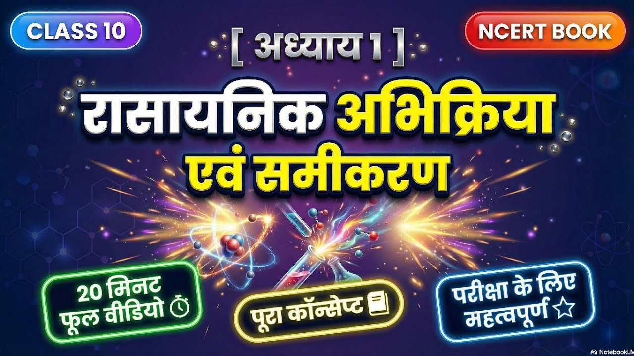 रासायनिक अभिक्रियाएँ – Class 10 Science Chapter 1 | One Shot Shorts Revision