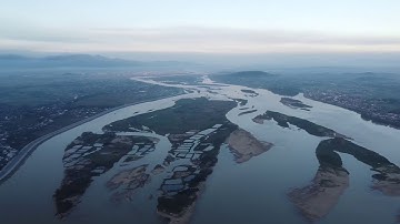 Bình minh Cầu Cổ Luỹ Quảng Ngãi nhìn từ trên cao