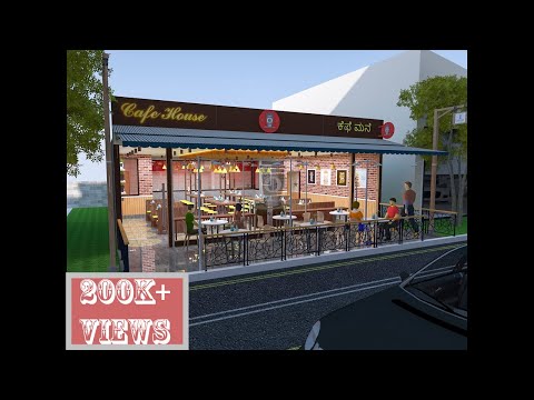 COMMERCIAL INTERIOR DESIGN Design of Cafe Restaurant || Lumion Walkthrough || Realistic
