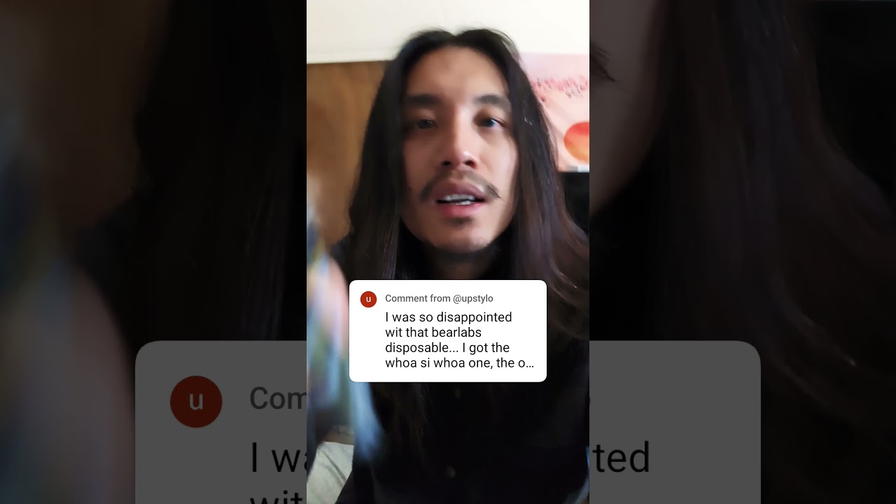 Disappointed with Bear Labs disposable