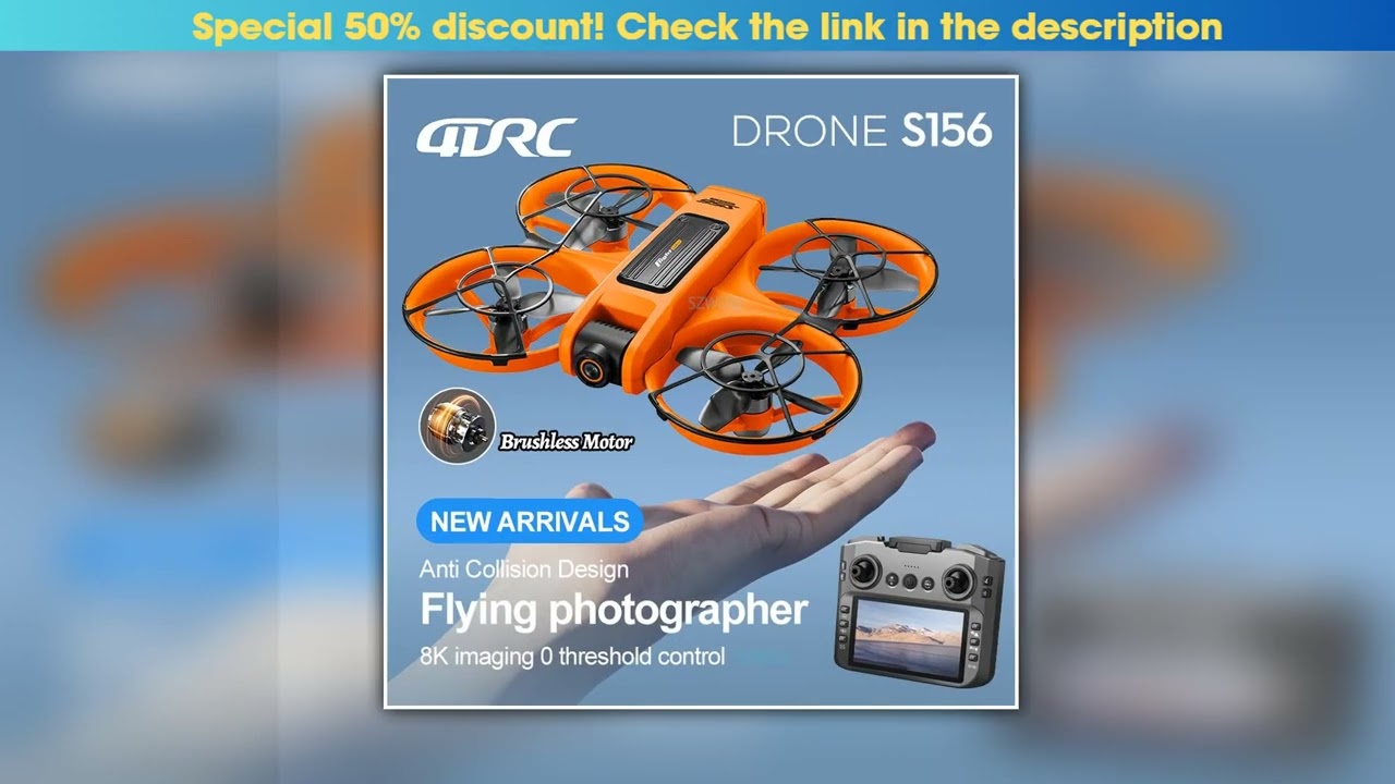 NEW S156 RC Drone 24G 5G WIFI Professional 8K Aerial Photography Remote Control Aircraft HD Dual