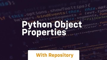 python object properties