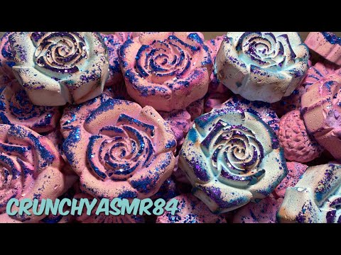 Purple & Blue Gym Chalk Flowers | ASMR | Sleep Aid | Oddly Satisfying