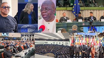 Watch PETER OBI Advocating 4 NIGERIA & AFRICA At EU Parliament.But TINUBU & APC will Neva Show U Dis