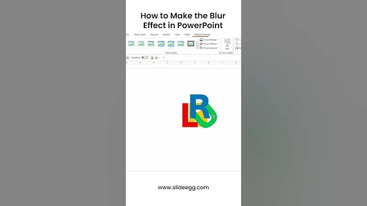 How to Make the Blur Effect Background in PowerPoint #shorts