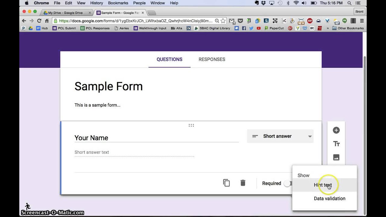 New Google Forms Tutorial - Creating - YouTube