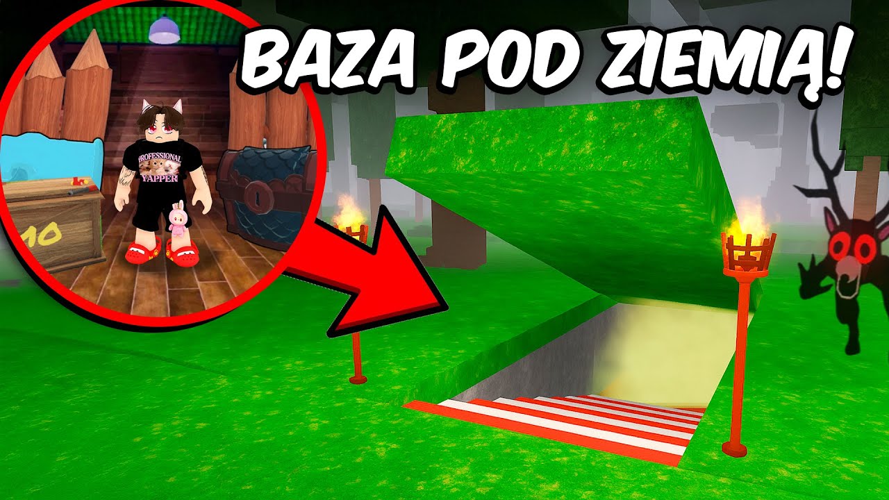ZBUDOWAŁEM UKRYTĄ BAZĘ POD ZIEMIĄ *BUNKIER* w 99 Nocy w Lesie!