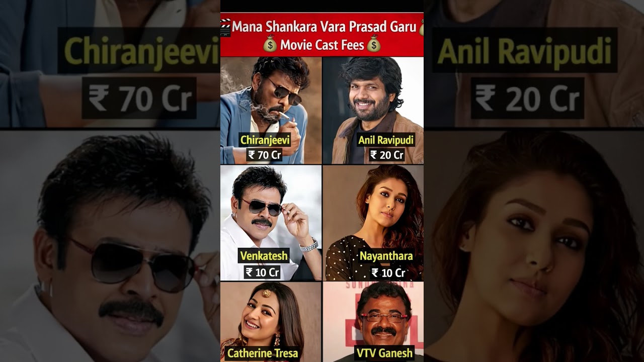 Mana Shankara Prasad Guru Movie Cast Fees Revealed 🔥😱 