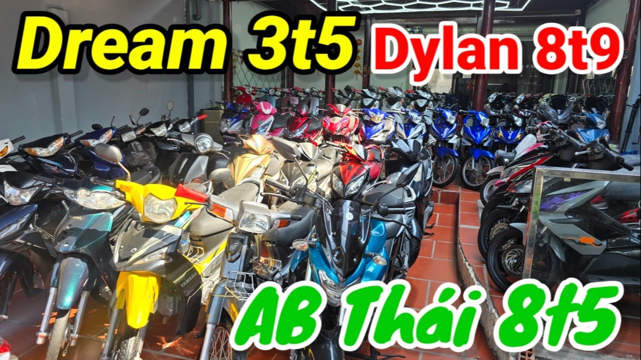 Dream 3t5 Dylan 8t9 Sirius 7t9 SH Mode 20t SH300i 45t AB Thái 8t5 ở nhà em Hiền Hý ở Sài Gòn