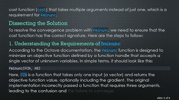 How to Resolve fminunc Convergence Issues in Octave