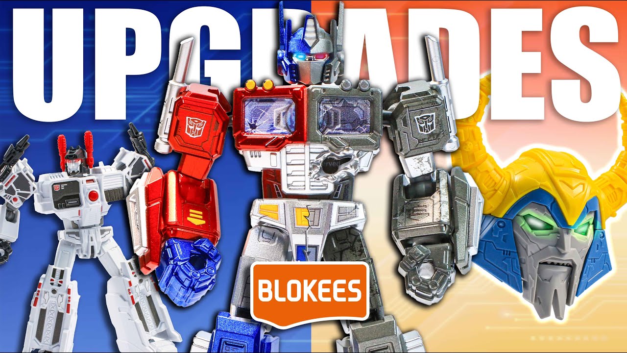INSANE UPGRADES! Blokees TRANSFORMERS Galaxy Version 08 Review - Rare Optimus & Bonus Ark