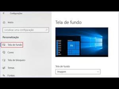 COMO ALTERAR A TELA DE FUNDO DA AREA DE TRABALHO DO WINDOWS 10 - YouTube