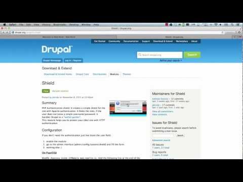 Using Shield Module In Drupal 7