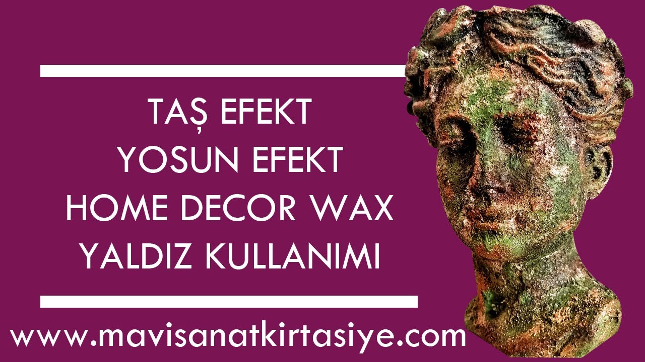 Helen Saksı Boyama Taş Efekt Kullanımı Yosun Efekt Kullanımı