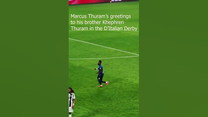 Hilarious watch!😅Marcus Thuram greetings to his brother Khephren Thuram at the D'Italian Derby