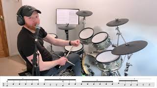 How To Play The Intro From "Ziggy Stardust" On Drums