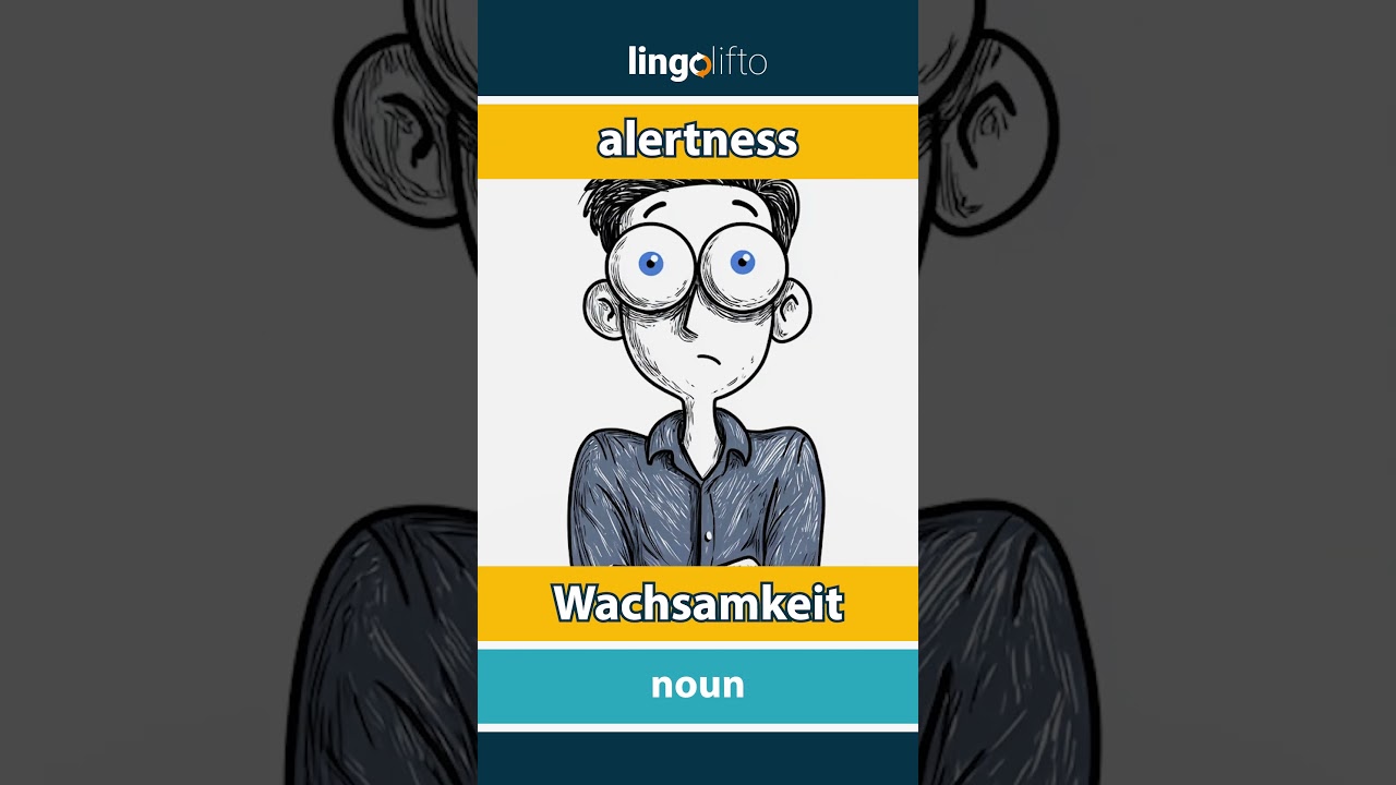 🇬🇧🇩🇪 alertness - Wachsamkeit : learn English : Lernen wir Englisch : vocabulary builder