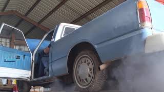 1981 Chevy Luv Diesel cold start "straight piped"
