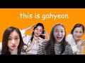 this is: gahyeon 🦊 (2020)