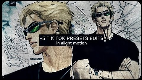 +5 TIK TOK PRESETS EDITS IN ALIGHT MOTION + QR CODE