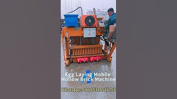 Low Cost Mobile Hollow Block Machine Automatic Egg Laying Concrete Cement Brick Making Machine