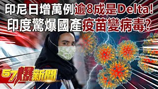 印尼日增萬例逾8成是Delta! 印度驚爆國產疫苗變「病毒」?!-汪潔民 徐俊相《57爆新聞》精選篇 網路獨播版-1900-3 印尼日增萬例逾8成是Delta! 印度驚爆國產疫苗變「病毒」?!-汪潔民 徐俊相《57爆新聞》精選篇 網路獨播版-1900-3