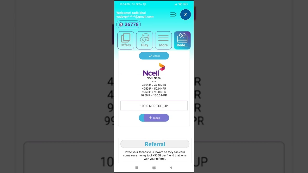 Use this app to easily recharge on your phone ❤️