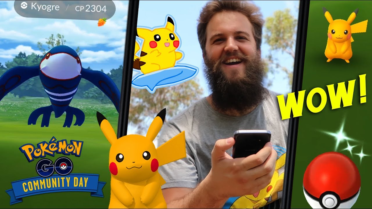 THIS EVENT PUSHED ME TO THE LIMIT! (SHINY SURF PIKACHU COMMUNITY EVENT) - POKEMON GO