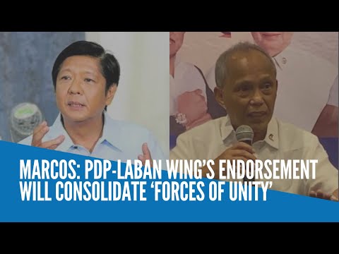 Marcos: PDP-Laban wing’s endorsement will consolidate ‘forces of unity’