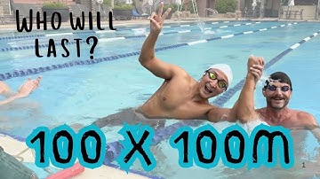 Swimming 100 x 100m! Who can go the distance?