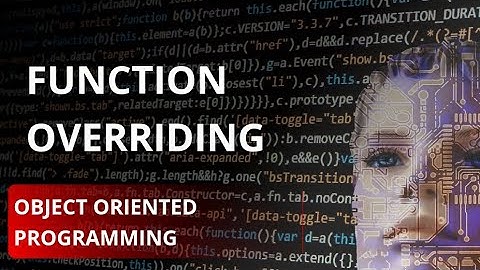 Function Overriding | OOP | Object Oriented Programming | SPPU | Engineering | Computer Engineering