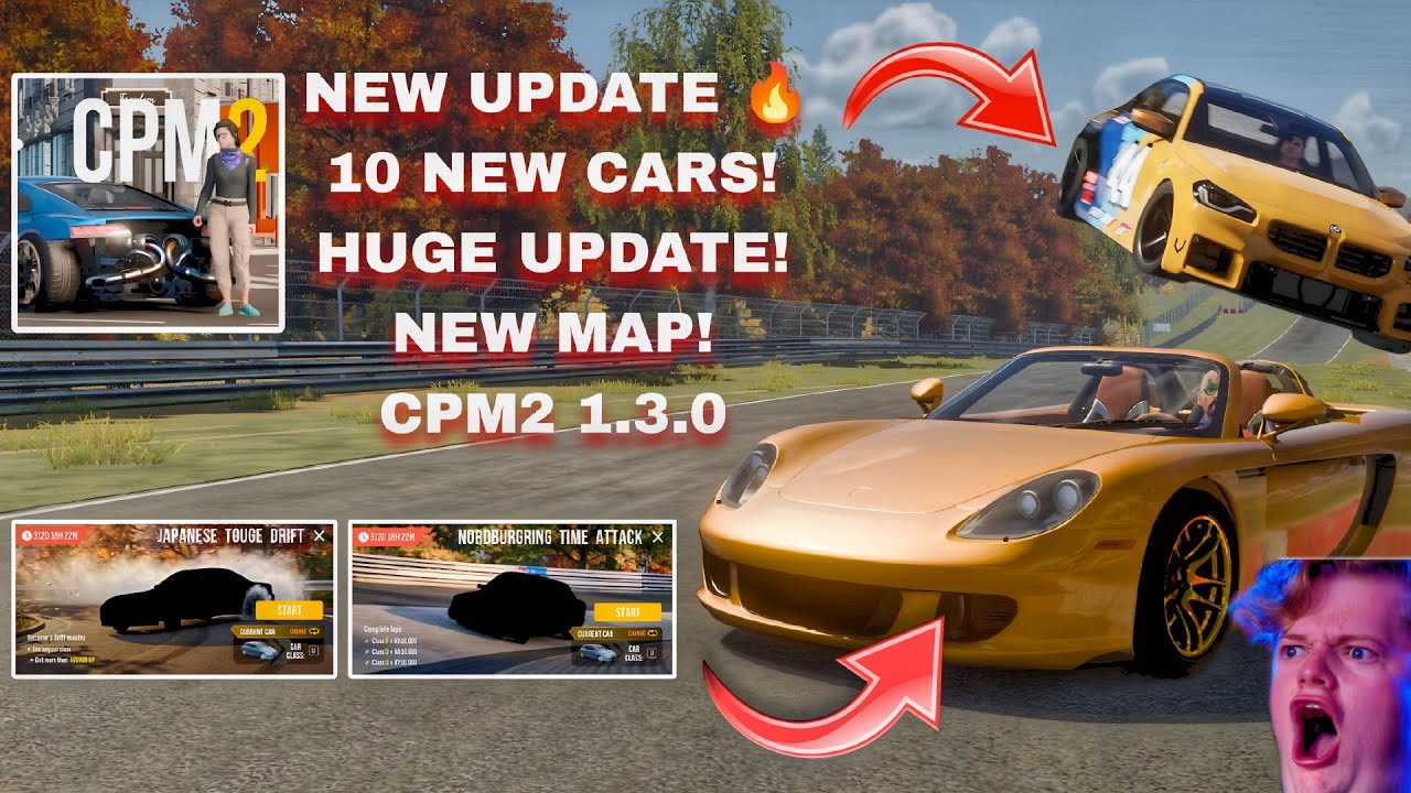 CPM 2 Beta Update 1.3.0 | New 10 Cars, New Map Time AttackCPM2 time ...