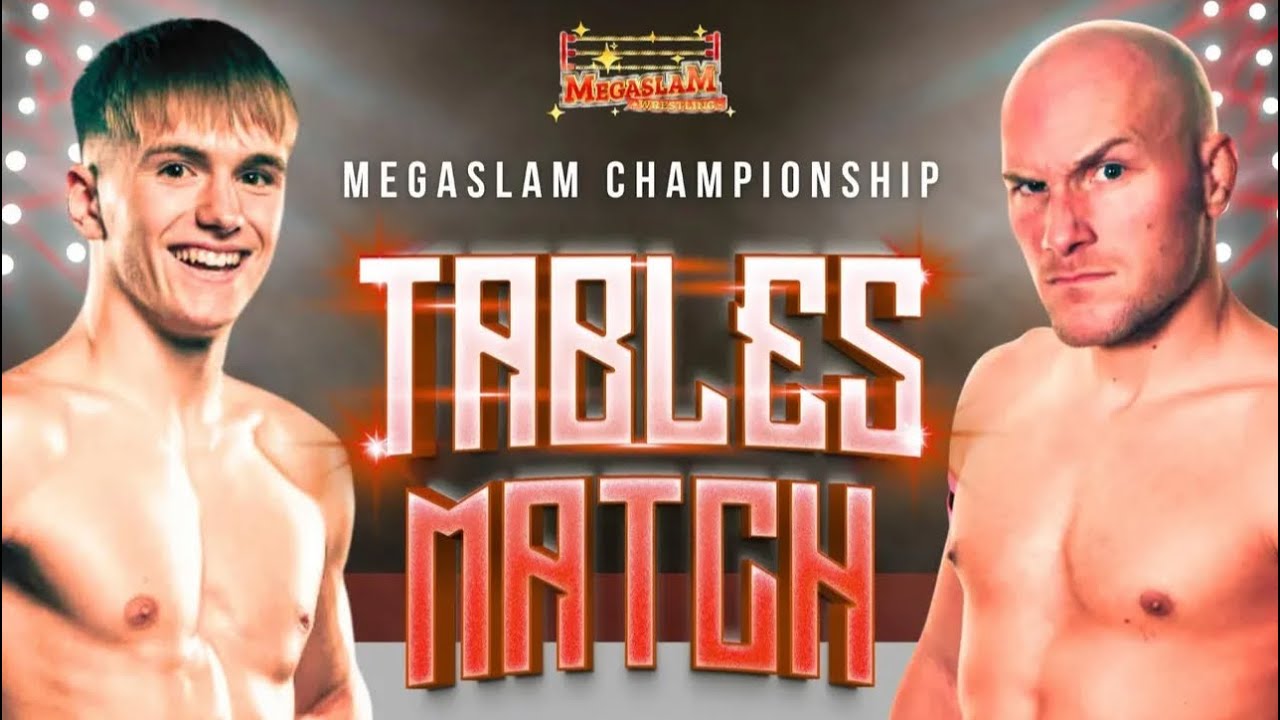 Wild Championship Tables Match Chaos! Sam Taylor vs Martin Kirby | Megaslam Wrestling Warrington